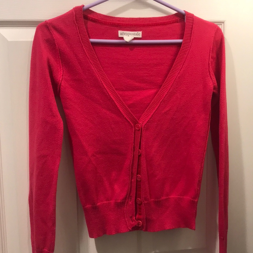 Pink cardigan